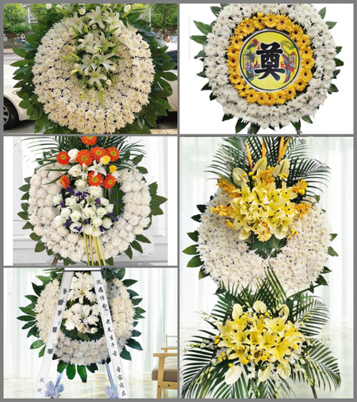 安徽安庆市潜山县水吼镇高峰村花圈速递